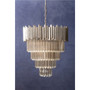 Lustra Large Silver Finish Chandelier