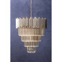 Lustra Large Silver Finish Chandelier