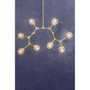 Abira 8 Bulb Gold Finish Pendant Lamp