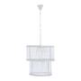 Salasco 2 Tier Nickel Finish Glass Chandelier