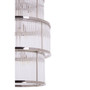 Salasco 3 Tier Nickel Finish Glass Chandelier