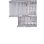 Salasco 3 Tier Nickel Finish Glass Wall Light Salasco 3 Tier Nickel Finish Glass Wall Light