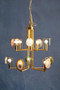 Glamour Gold and Agate 10 Light Celing Light