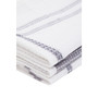 Doro Set of Three Waffle Grey and White Tea Towels