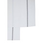 Doro Set of Three Waffle White and Grey Voilet Tea Towels