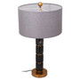 Marmo Grey Fabric Shade Table Lamp