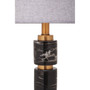 Marmo Grey Fabric Shade Table Lamp