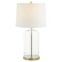 Nadia White Fabric Shade Table Lamp