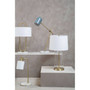 Nadia White Fabric Shade Table Lamp
