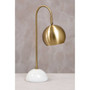Newton White Marble Base Desk Lamp