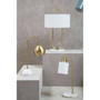 Newton White Marble Base Desk Lamp