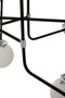 Abira Black And Chrome 16 Arm Pendant Light