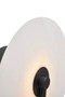 Waldorf White Marble Wall Light with Black Accent