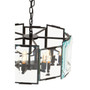 Babylon Black Six Bulb Chandelier
