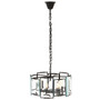 Babylon Black Six Bulb Chandelier
