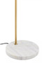 Newton White Marble and Gold Floor Lamp