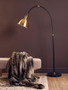 Newton Gold Finish Metal Shade Floor Lamp Newton Gold Finish Metal Shade Floor Lamp