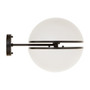 Abira Matte Black Ball Wall Light