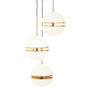 Abira Three Ball Brass Pendant Light