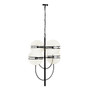 Abira Four Ball Black Pendant Light