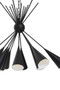 Yara Matt Black Pendant Light