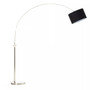 Hubert Satin Nickel Finish Metal Floor Lamp