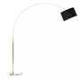 Hubert Satin Nickel Finish Metal Floor Lamp