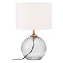 Noa Grey Glass Table Lamp