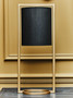Lara Black Shade With Gold Finish Metal Frame Table Lamp