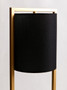 Lara Black Shade With Gold Finish Metal Frame Table Lamp