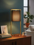 Lara Black Shade With Gold Finish Metal Frame Table Lamp