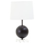 Zena Black Sphere Table Lamp