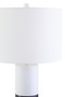 Eben Black and White Marble Table Lamp
