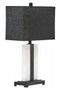 Elvie Black and White Marble Table Lamp