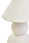 Carta White Papier Mache Table Lamp