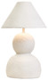 Carta White Papier Mache Table Lamp