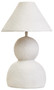 Carta White Papier Mache Table Lamp