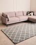 Bosie Kensington Townhouse Large Grey Hand Woven Rug