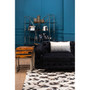 Safira Small Black / White Patchwork Rug