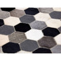 Safira Large Black/White/Grey Patchwork Rug