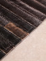 Bosie Safira Large Abstract Hair On Leather Rug
