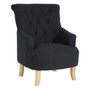 Hampstead Black Cotton Armchair