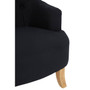 Hampstead Black Cotton Armchair