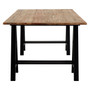 Hampstead Pine Wood and Iron Dining Table