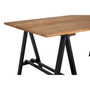 Hampstead Pine Wood and Iron Dining Table