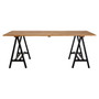 Hampstead Pine Wood and Iron Dining Table