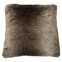 Bosie Lamina Mocha Ombre Square Fur Cushion