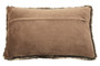 Bosie Lamina Mocha Ombre Rectangular Fur Cushion