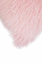 Bosie Real Mongolian Fur Pink Square Cushion
