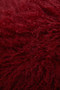 Bosie Real Mongolian Fur Maroon Rectangular Cushion